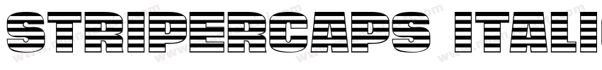 StriperCaps Italic字体转换